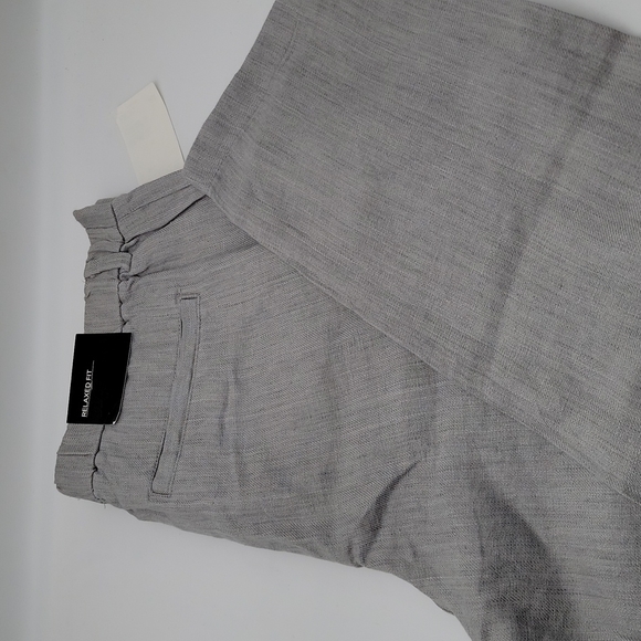 H&M Pants Hm Mens Gray Linen Pants Size 34r Poshmark